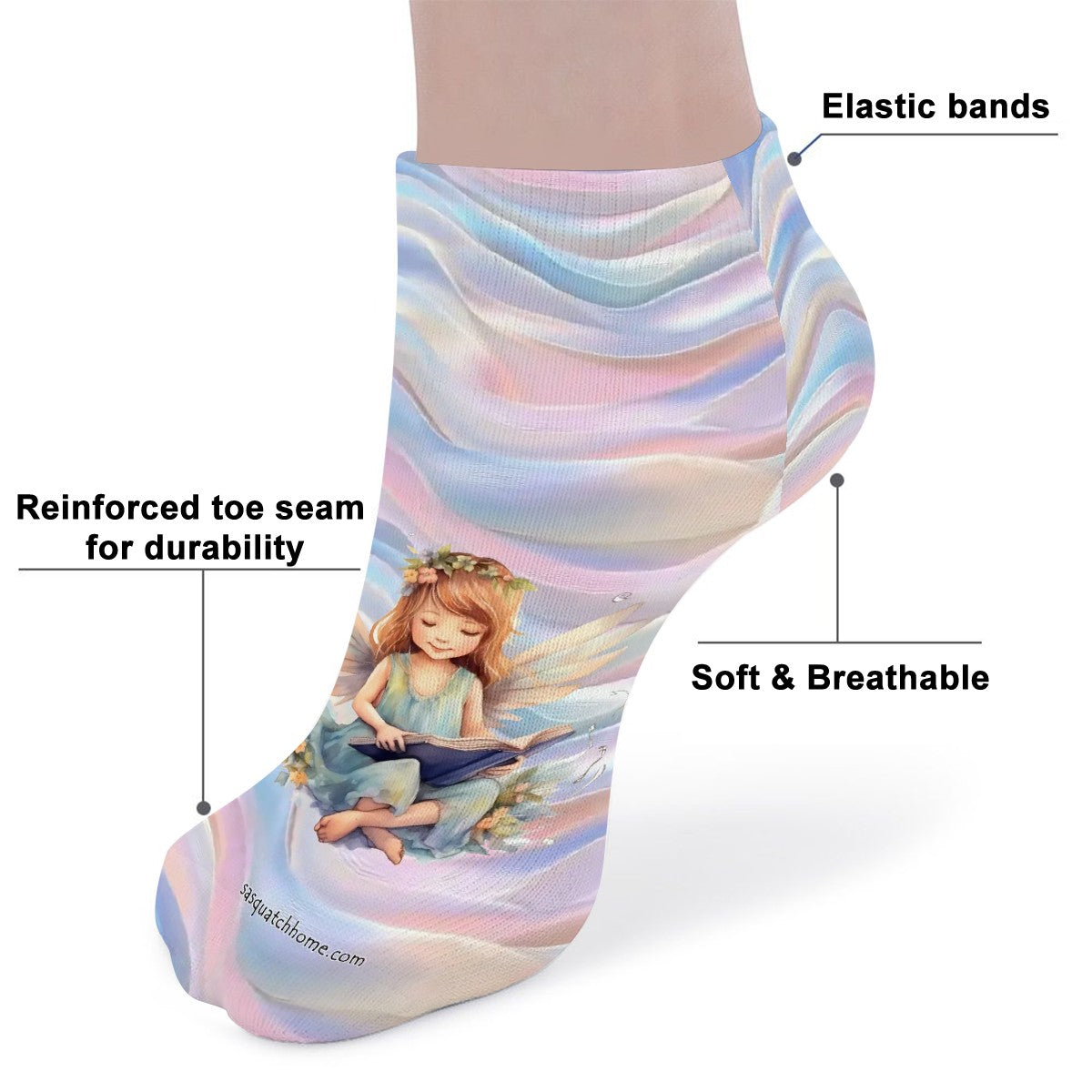 Fairy, 8” Poly Ankle Socks