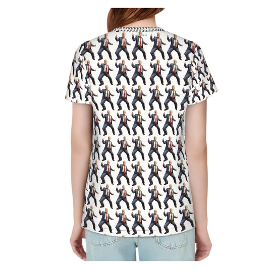 Donald Trump, MAGA, Designs (15) Women’s Polyester Short Sleeve T-Shirt