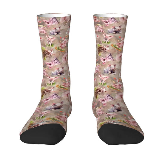 10 Animal Desings, Polyester Crew Socks