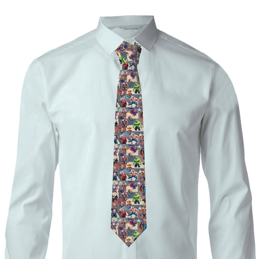 Donald Trump Superheroes, Silky Polyester Dapper Neck Tie