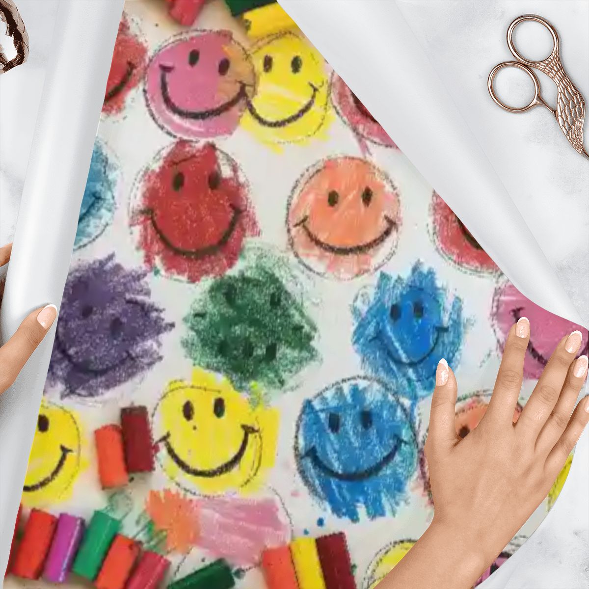Child Drawing Smileys, 3 Pack Gift Wrapping Paper Sheets