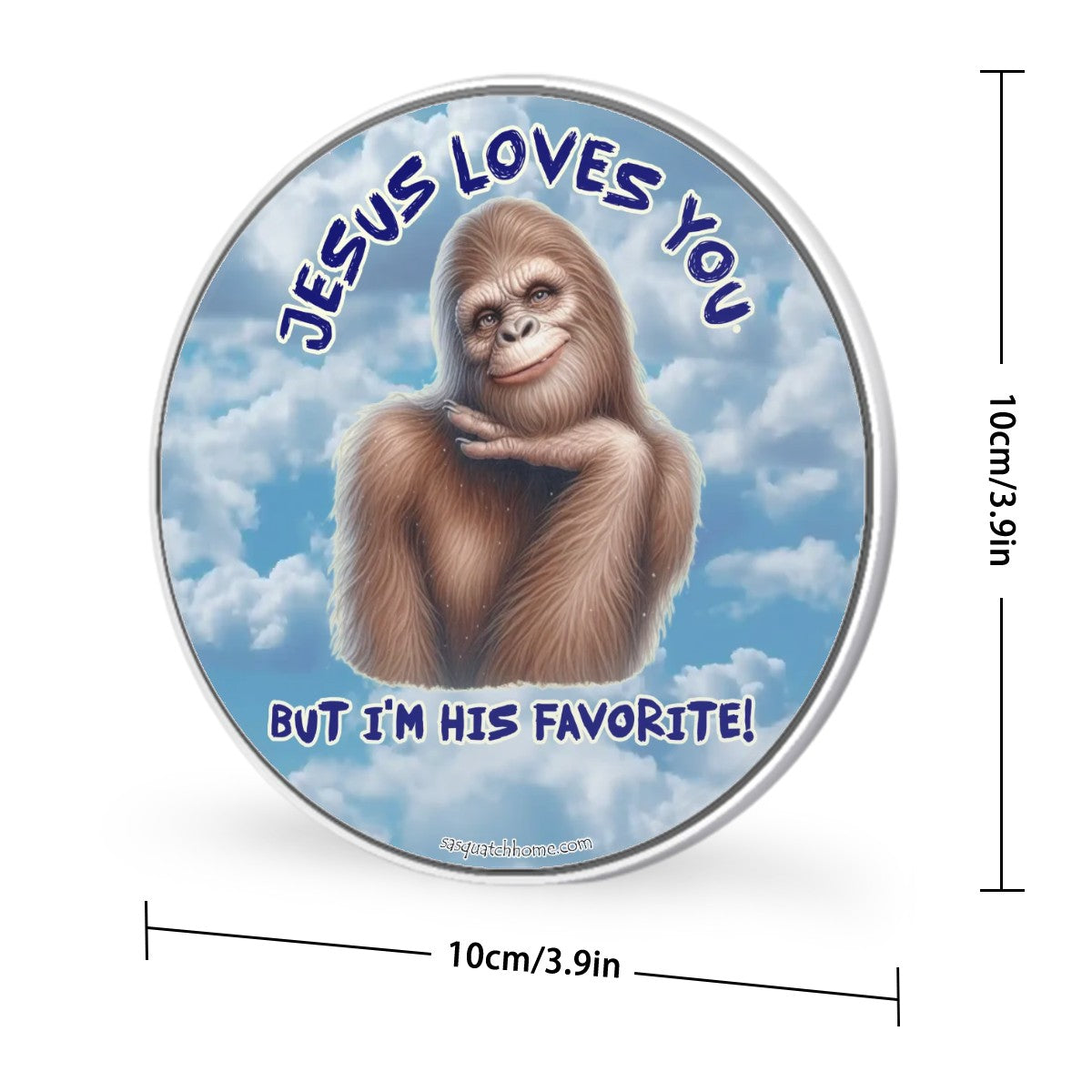 "Jesus Loves You..." Wireless Charger, Bigfoot, Sasquatch
