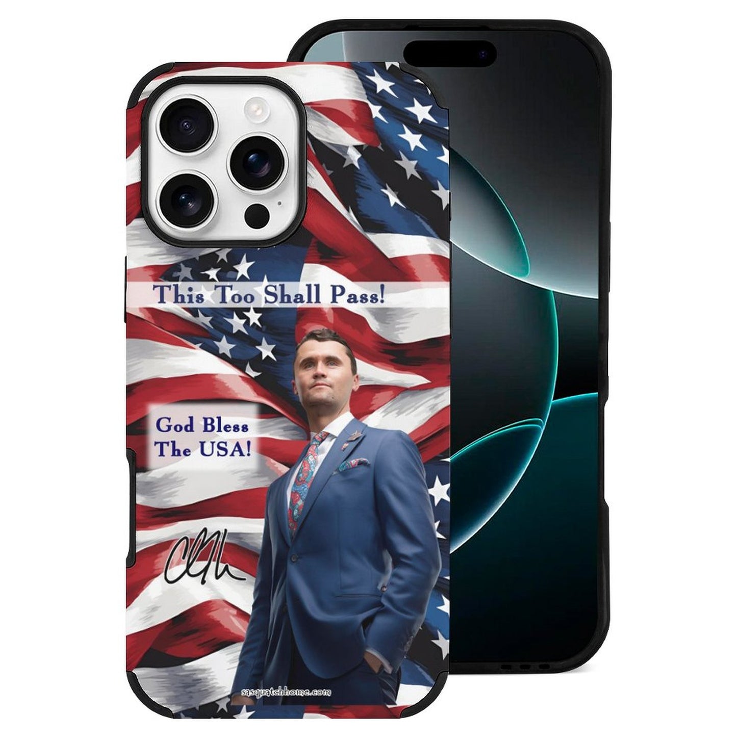 Charlie Kirk Memorial Microfiber Case for iPhone 16 Series