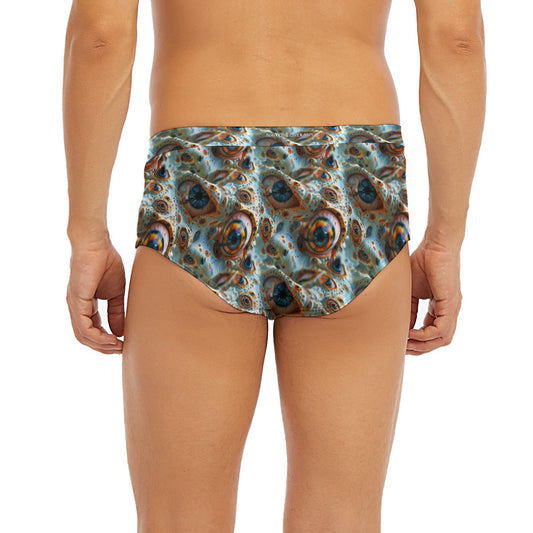 Psychedelic Eyes, Men’s Polyester Triangle, Low Rise Underwear