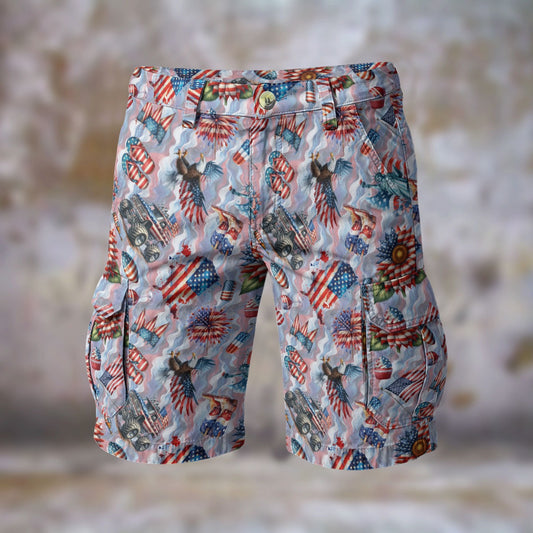 8 Awesome Patriotic Designs, Men’s Cargo Shorts