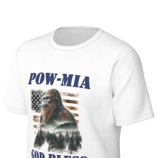 Bigfoot / Sasquatch, POW / MIA, O Neck Cotton T Shirt