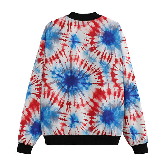 19 Tie Dye Designs, Fleece Bomber Jacket