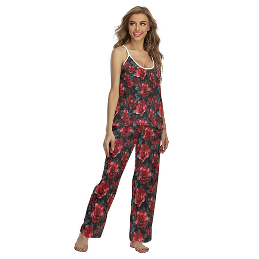 10 Beautiful Flower Designs, Women's Cami Pajamas Set