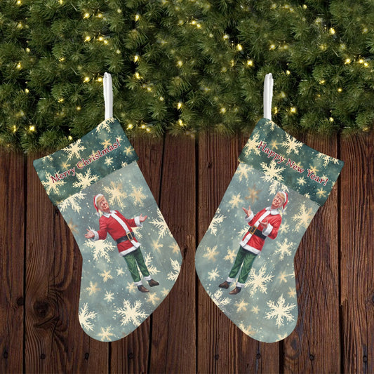 Donald Trump Polyester Christmas Stocking