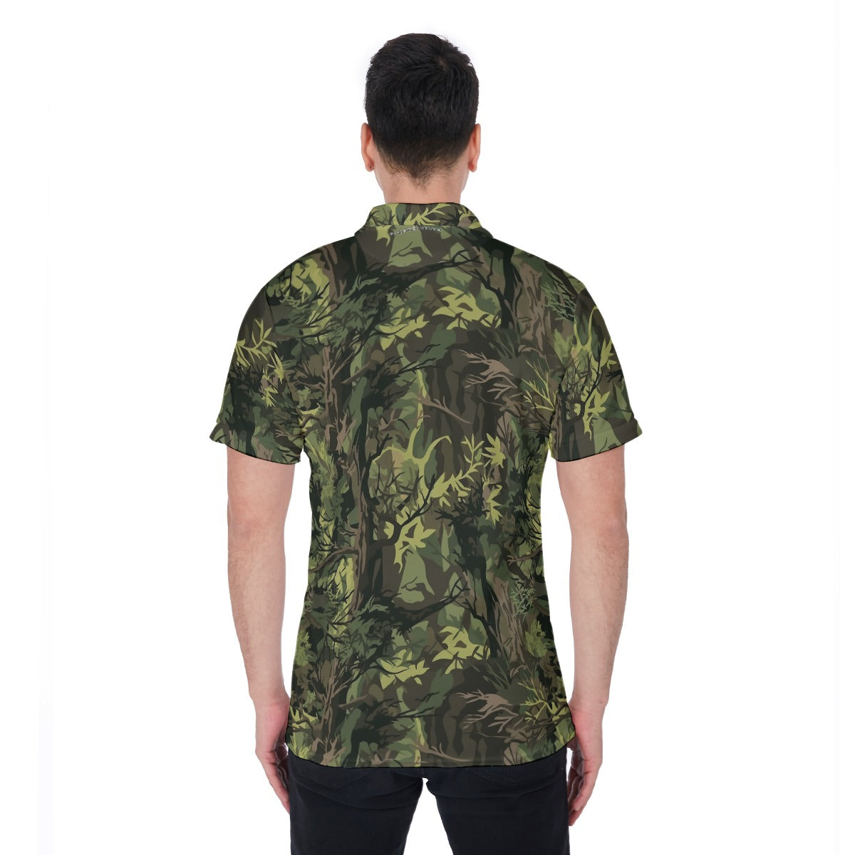 Bigfoot / Sasquatch on Camo, Men's Polo Shirts