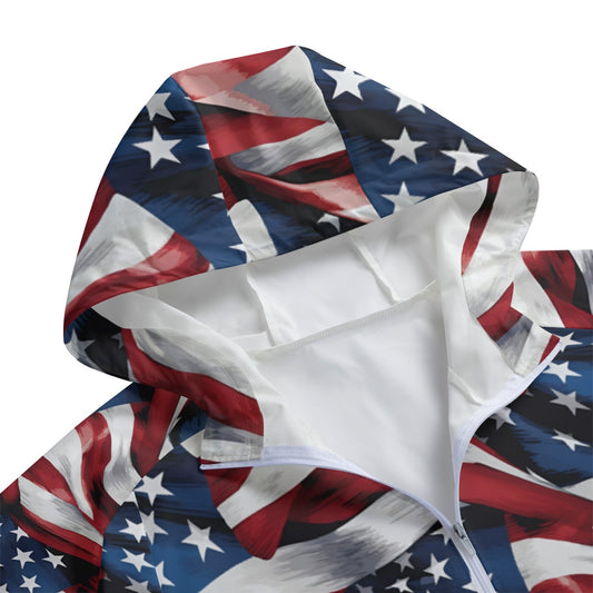 Donald Trump Superman, Adult Windbreaker Long Jacket