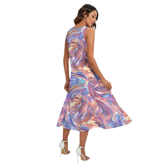 Baby Dragon, Women’s Sleeveless Dress With Diagonal Pockets