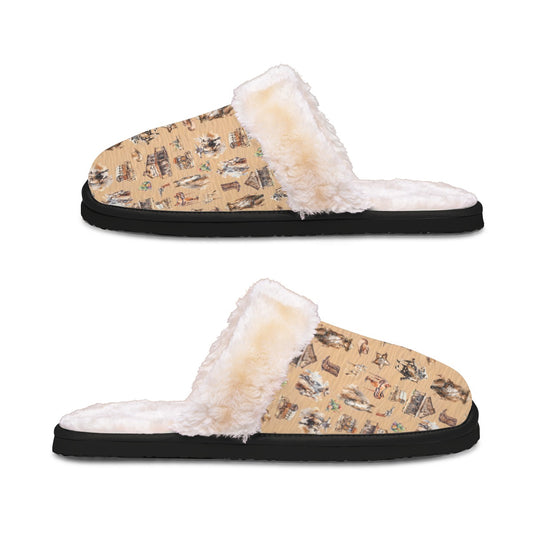 20 Misc Designs, Women’s Plush, Fluffy Slippers