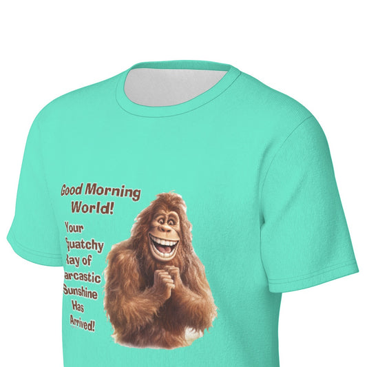 Bigfoot / Sasquatch "Good Morning...", Unisex Short Sleeve O-Neck Cotton T Shirt