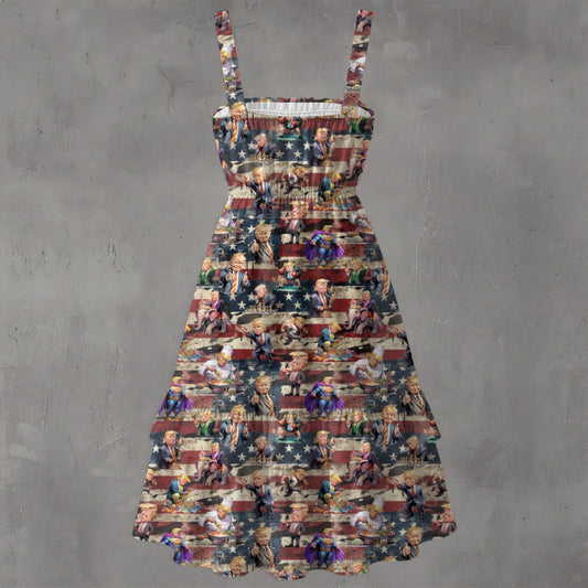 10 Donald Trump Designs, Women’s Ruffle Hem Dress