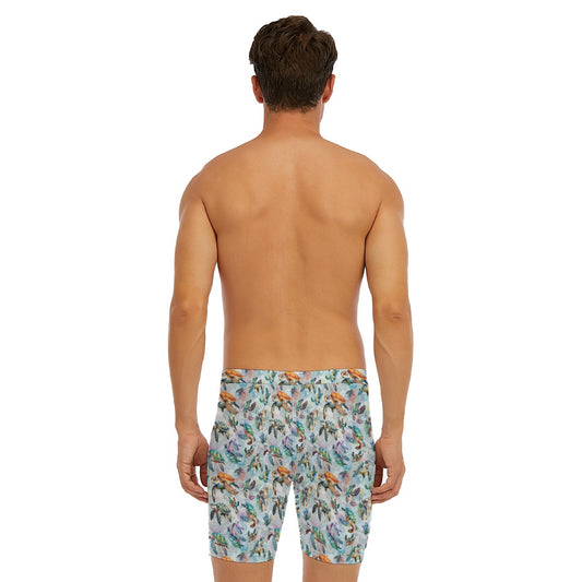 10 Animal Designs, Men’s Long Boxer Briefs
