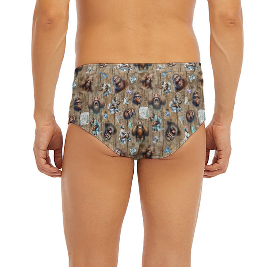 10 Bigfoot / Sasquatch Designs, Men’s Polyester Triangle, Low Rise Underwear