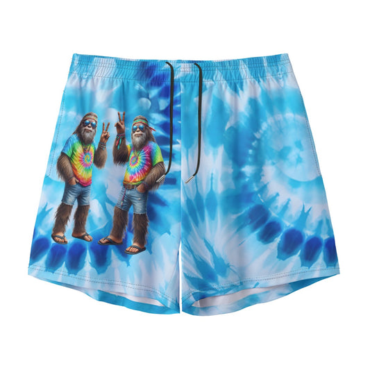 Hippie Sasquatch / Bigfoot, Men’s Sports, Pocketed Shorts