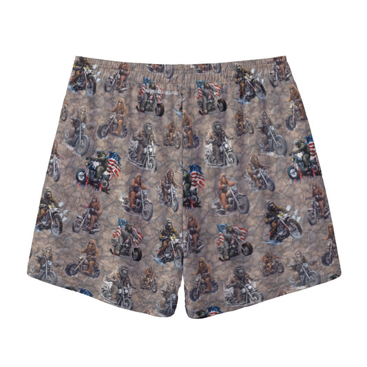 10 Bigfoot / Sasquatch Designs, Men’s Sports, Pocketed Shorts