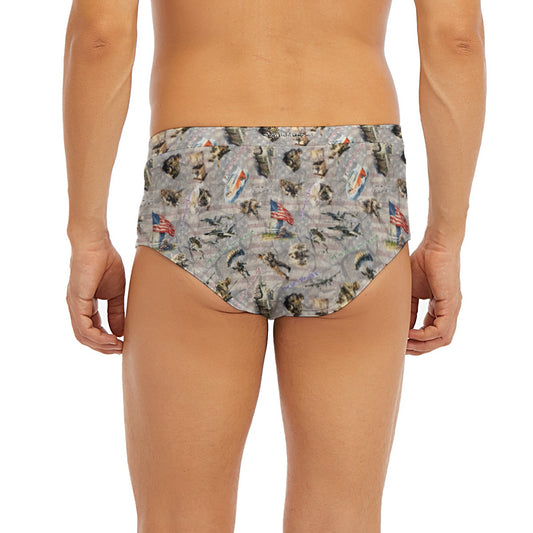 10 Misc Designs, Men’s Polyester Triangle, Low Rise Underwear