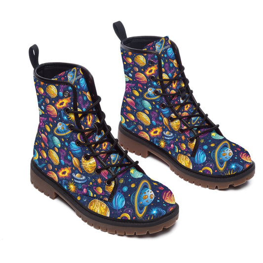 12 Galaxy / Outer Space Designs, Men’s Martin Short Boots