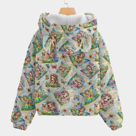 6 Fairy Designs, Kid’s Borg Fleece Sweatshirt With Ears