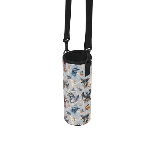 Misc Designs Water Bottle Sleeves / Carriers - Dragon, Smurfs, Western, Outer Space, BBQ, Alice in W