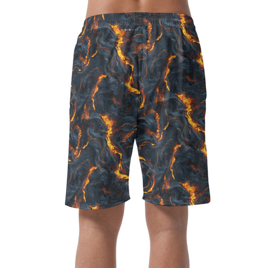 Fire Dragon on Lava, Men’s Lightweight Casual Shorts