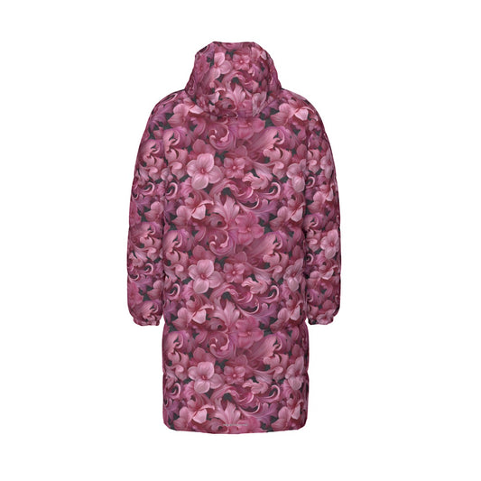 10 Flower Designs, Long Down Jacket / Coat