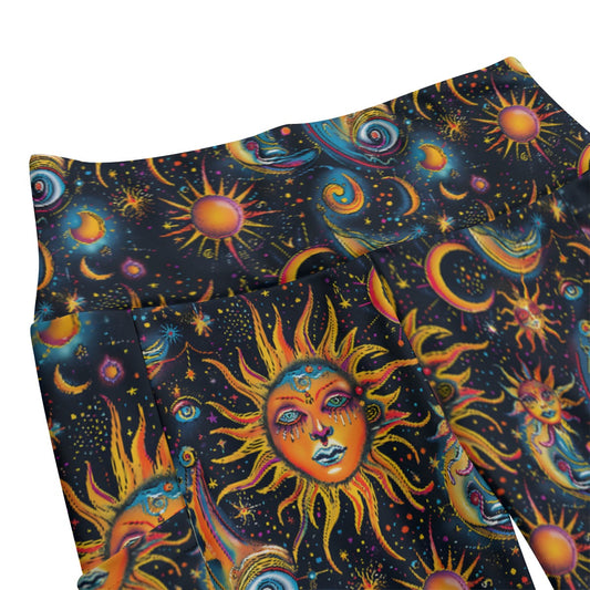 Suns & Moons, Women’s High Waist Leggings w/ Pocket