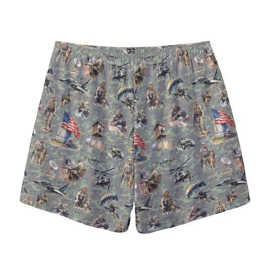 Mythical / Awesome Themed Men's Pocketed Shorts