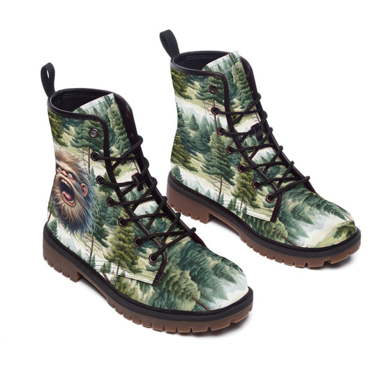 Bigfoot / Sasquatch in Woods, Men’s Martin Short Boots