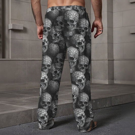 Skulls, Men’s Loose Casual Pants W/ Pocket