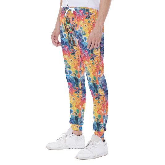 Hippie Bigfoot / Sasquatch, Men’s Sweatpants w/ Back Pocket