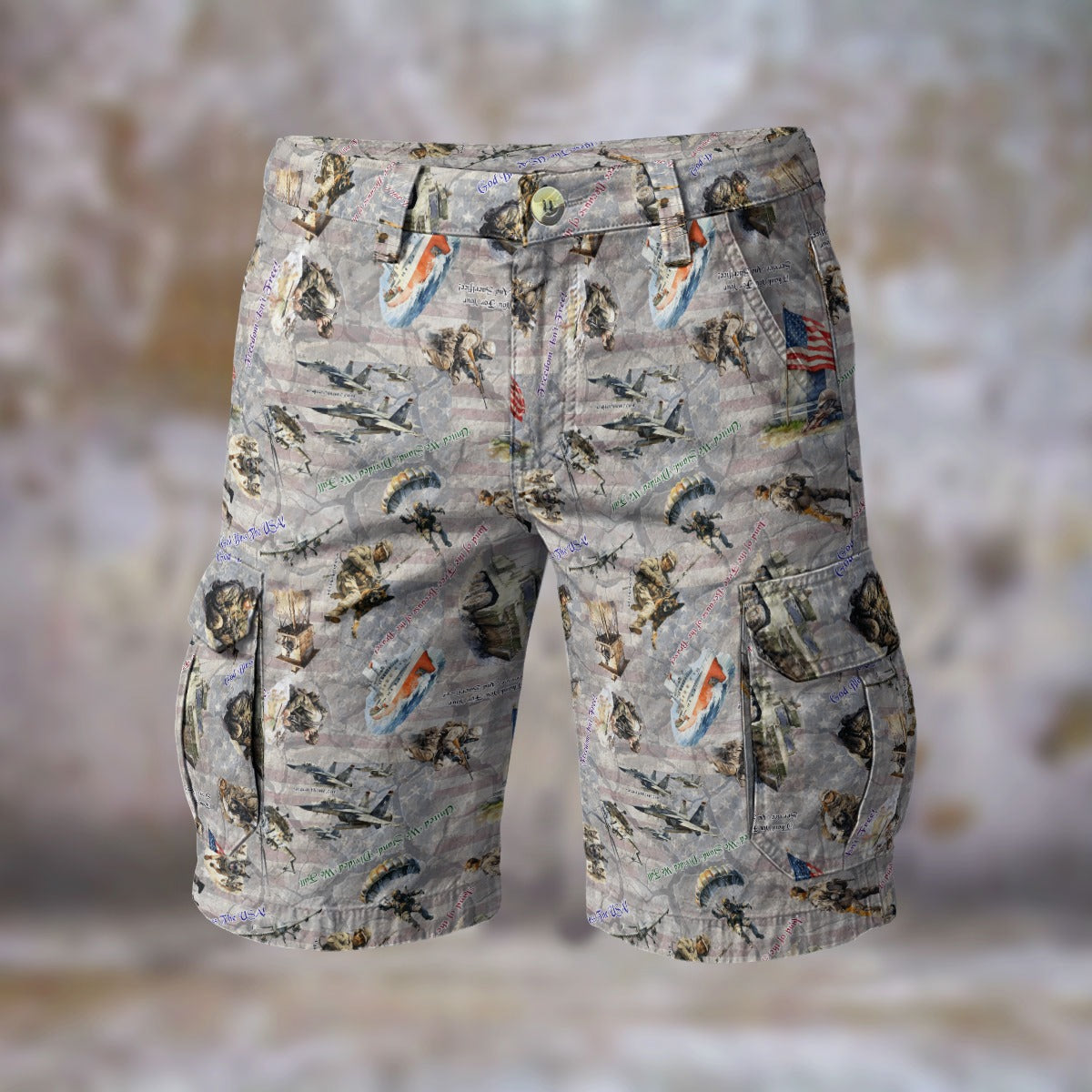 Military Design, Men’s Cargo Shorts