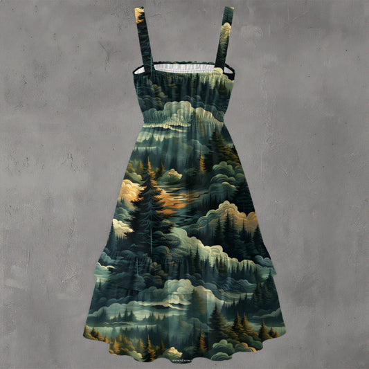 Bigfoot / Sasquatch Love, Women’s Ruffle Hem Dress