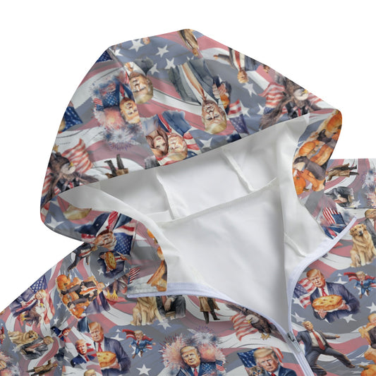10 Donald Trump Designs, Adult Windbreaker Long Jacket