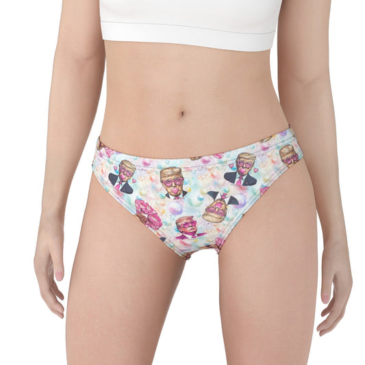 Donald Trump Themed Women's Briefs Underwear, Panties, Trump Briefs