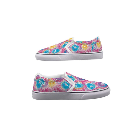 Tie Dye Designs, Women's Slip On Sneakers