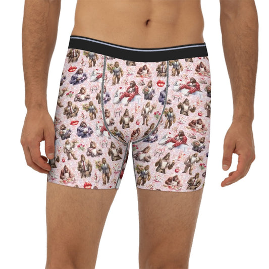 Bigfoot, Sasquatch Men's Silky Extended Boxer Briefs - 19 Designs