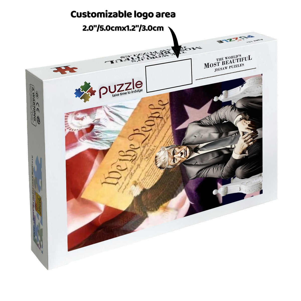 Donald Trump Patriot - Wooden Jigsaw Puzzle 300pcs (Vertical)