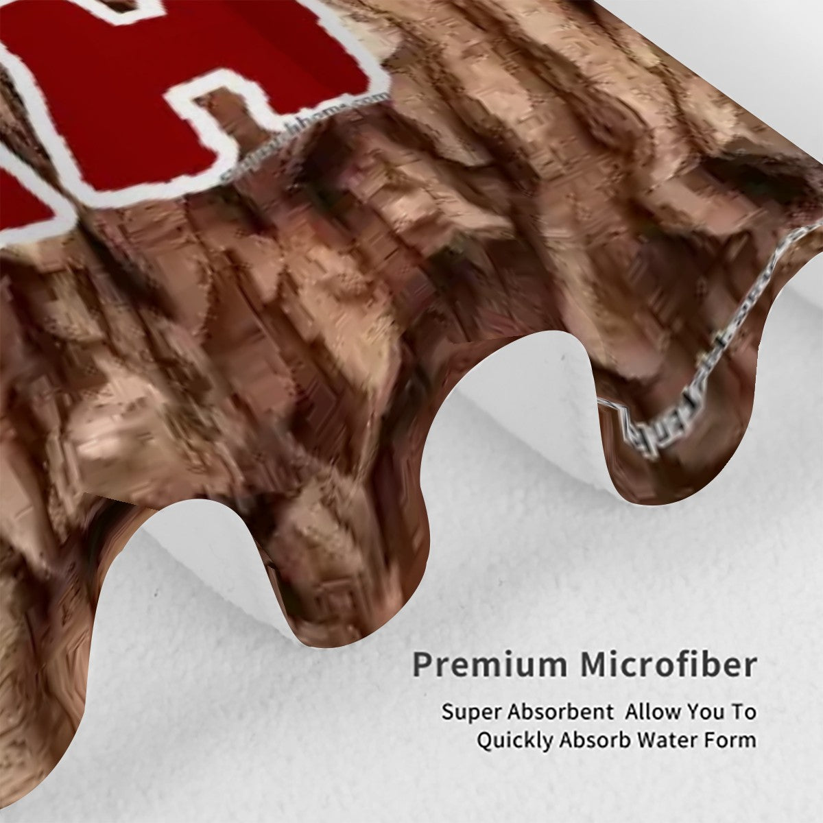 Bigfoot, Sasquatch "Hell Yeah", 52” x 32” Microfiber Absorbent Bath Towel