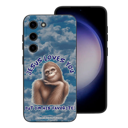 Sasquatch, Bigfoot "Jesus Loves you.." - Samsung S23 Series Cell Phone Case