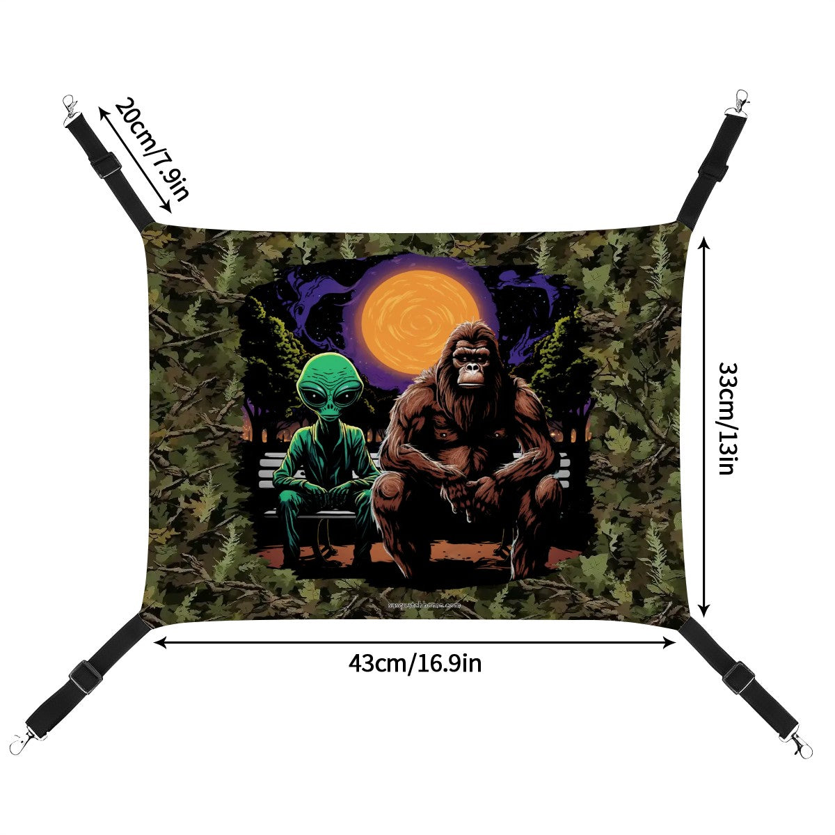 Bigfoot / Sasquatch & Alien, Pet Hammock