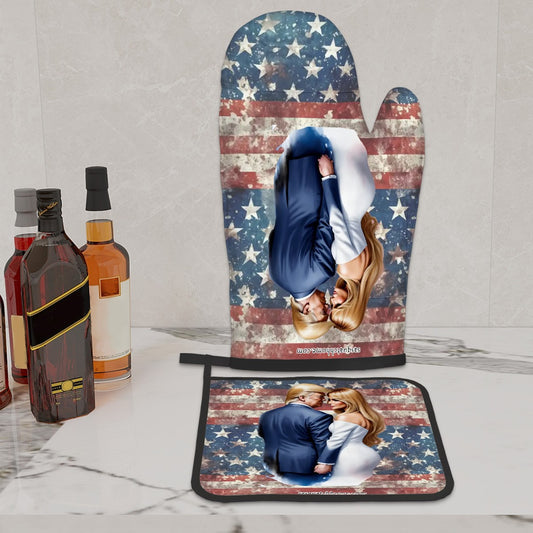 Donald & Melania Trump, Oven Mitts and Pot Holders Set of 2