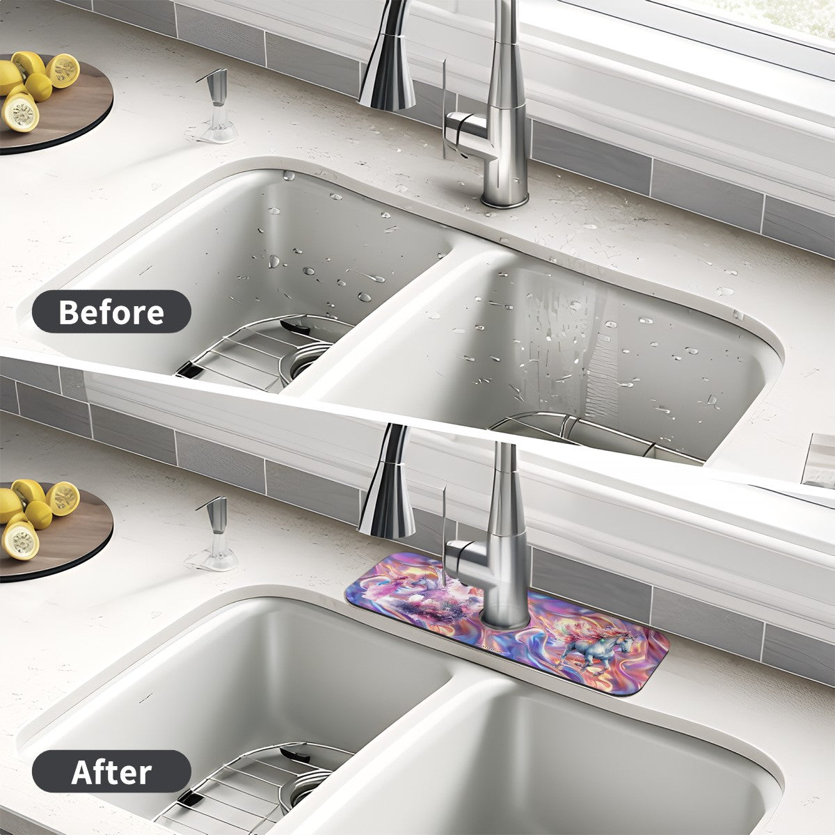 Unicorn Themed, Faucet Mat