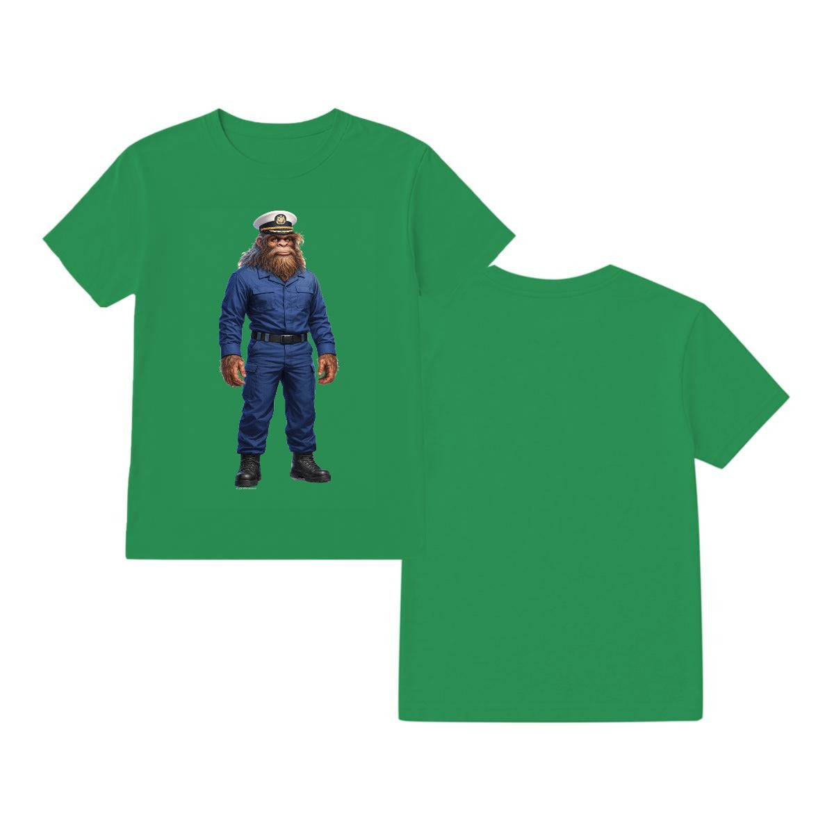 Bigfoot Sasquatch Coast Guard T-Shirt Gildan 5000 T Shirt