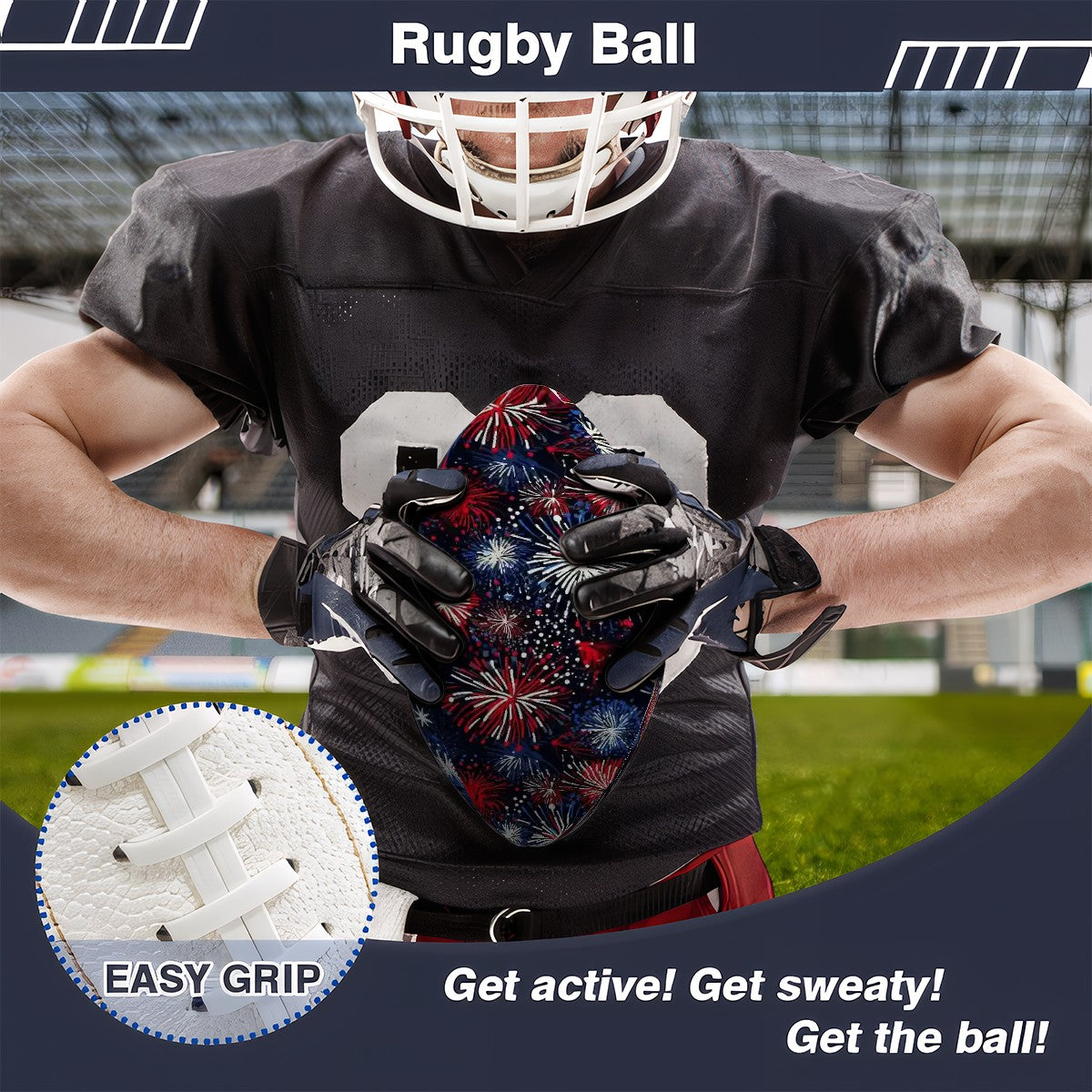 Fireworks, Leather Rugby / Football