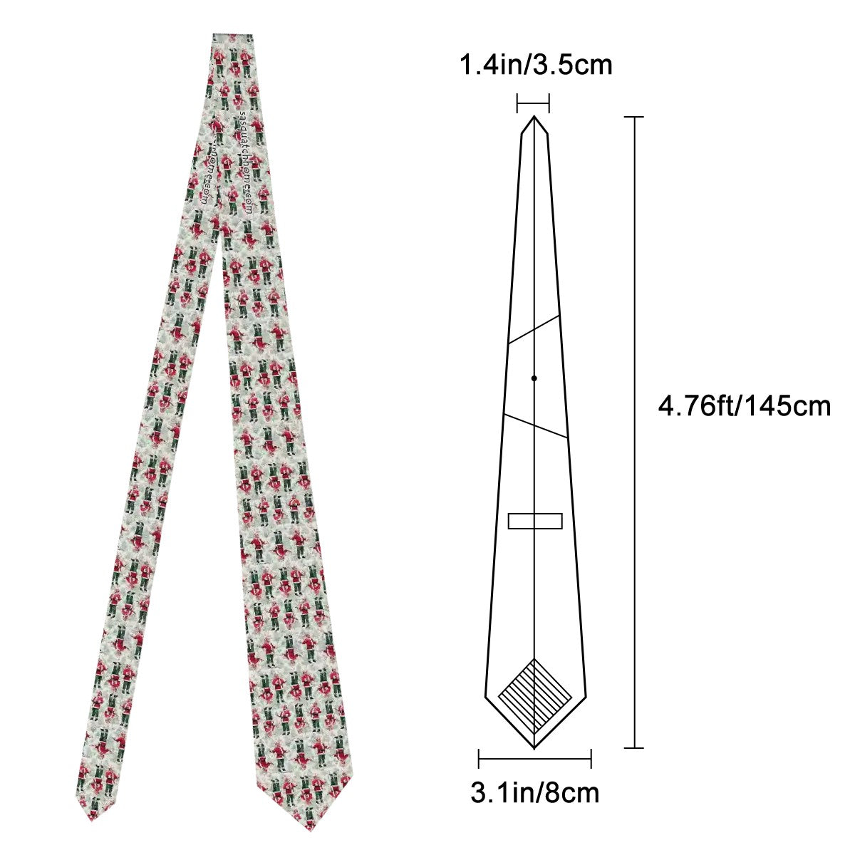 Donald Trump Christmas Dance, Silky Polyester Dapper Neck Tie