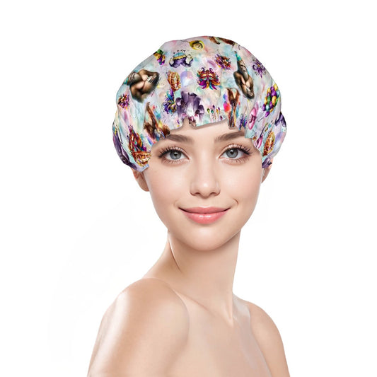 20 Bigfoot / Sasquatch Designs, Reusable Shower Cap